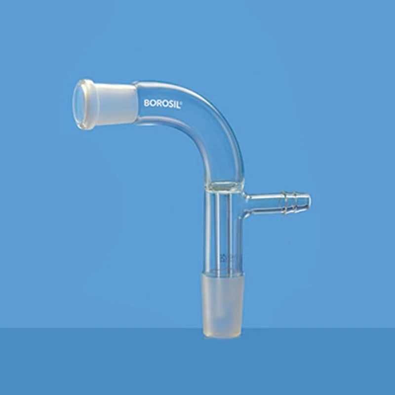  Borosil 19/26 Receiver Bent Adapter With Vacuum Connection 8830719 image-2