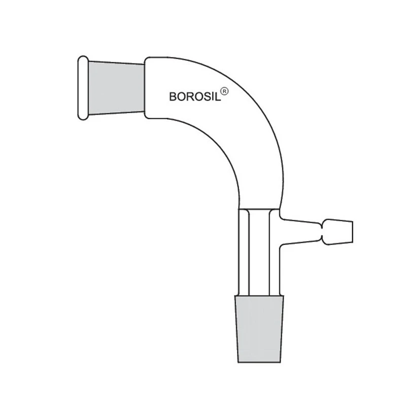  Borosil 29/32 Receiver Bent Adapter With Vacuum Connection 8830629 image-3
