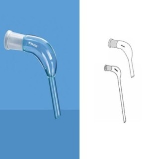 Borosil 19 / 26 Adapter Cone – Flexible Tubing 8836B19 image-1