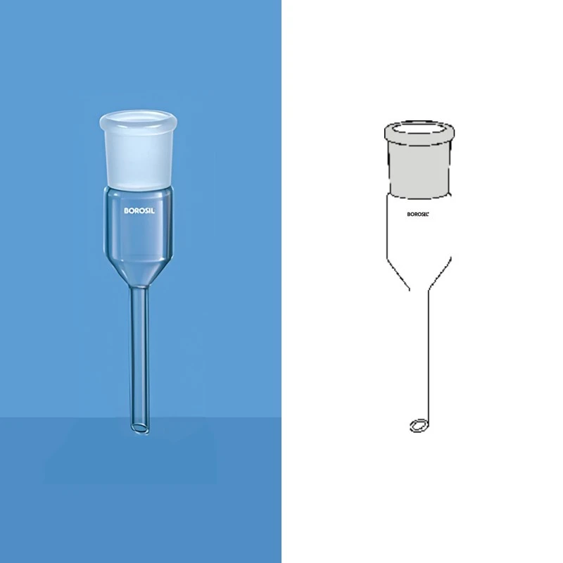 Borosil 24 / 29 Adapter Receiver Straight Socket To Rubber 8837A24 image-1