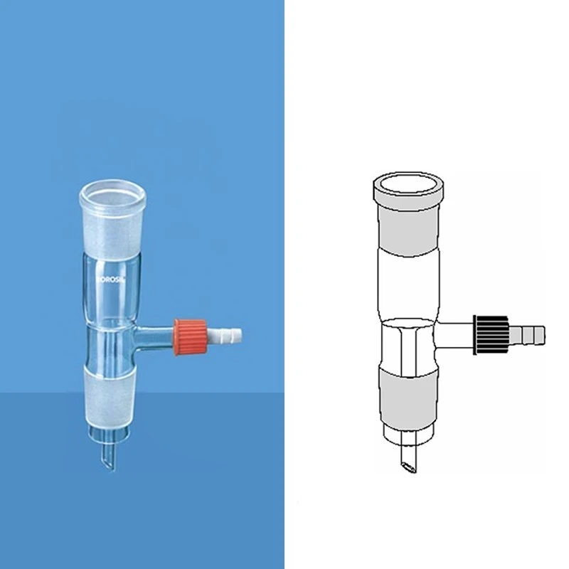 Borosil 24 / 29 Adapter Receiver Straight With Vacuum 8838724 image-1