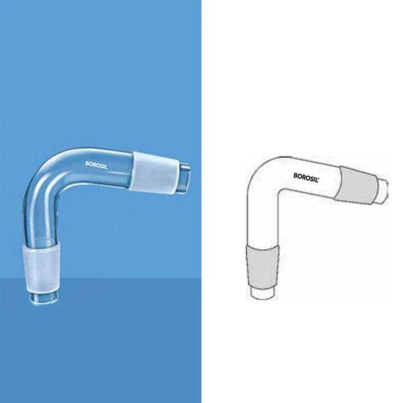 Borosil 34 / 35 Adapter Recovery Bent With Sloping End 8846634 image-1