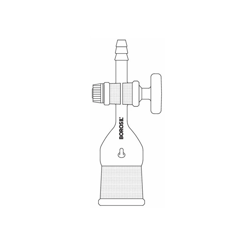 Borosil 24 / 29 Adapter Straight Socket With Stopcock 8855024 image-3
