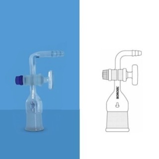 Borosil 29 / 32 Adapter Bent Socket With Stopcock 8857029 image-1