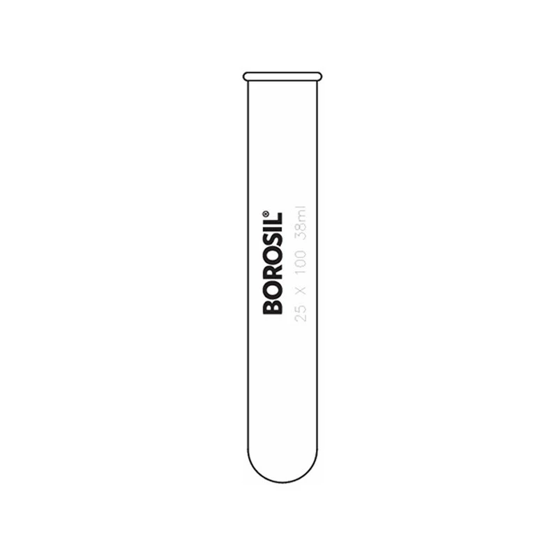  Borosil 70 ml Test Tubes With Rim 9800U09 image-3