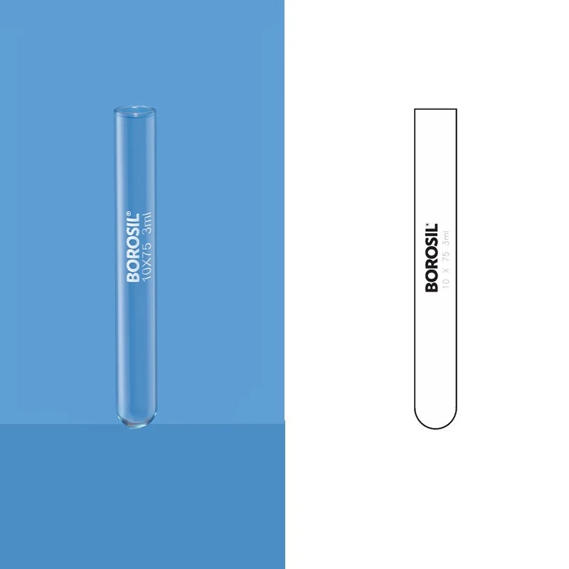 Borosil 20 ml Test Tubes Without Rim 9820U18 image-1