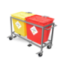 Plastic Waste Bin Segregation Trolley 30 Litre WST 2/30 M.S.