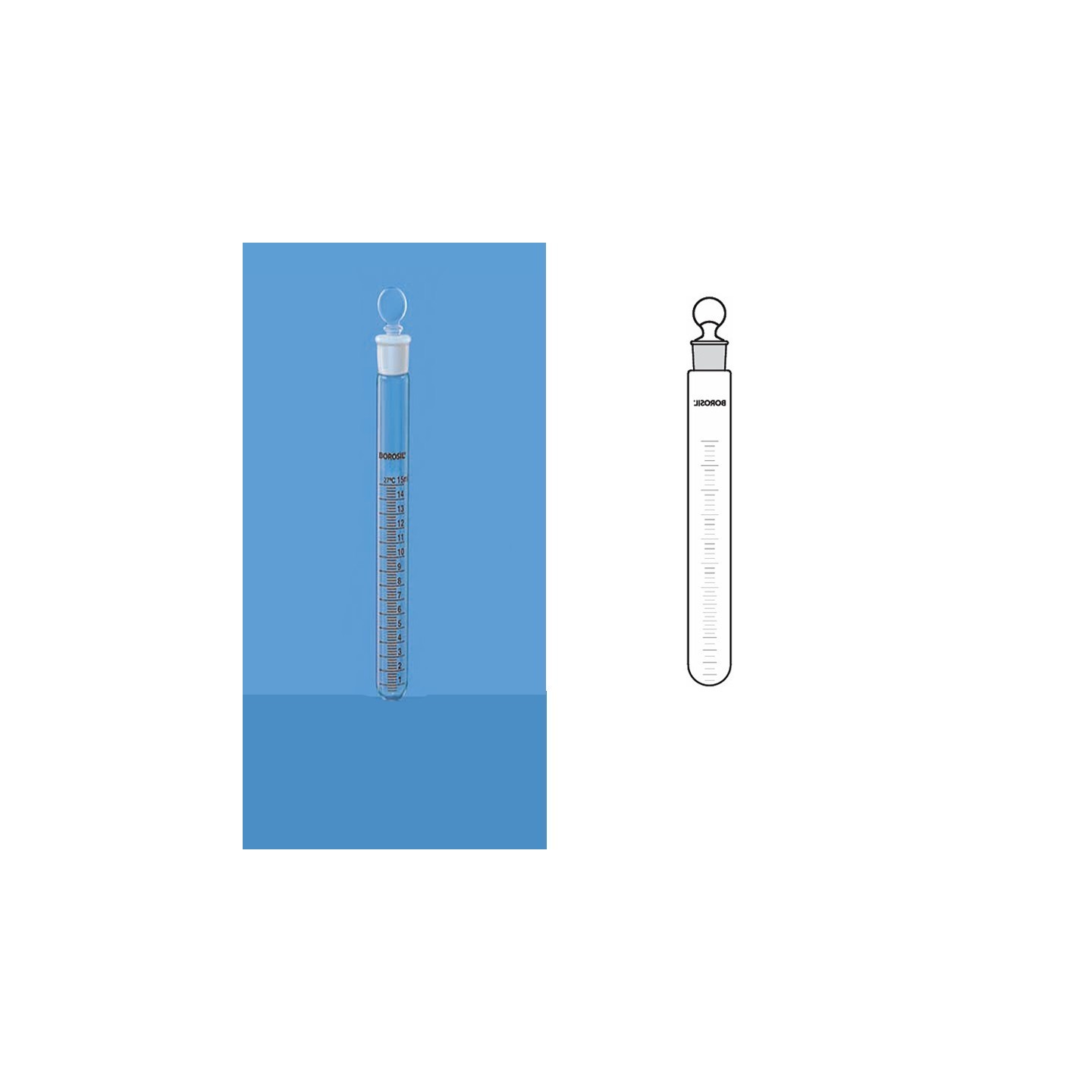 Grad Tube Buy Borosil 10ml Grad. Tube 9830006 Online at Lowest Prices