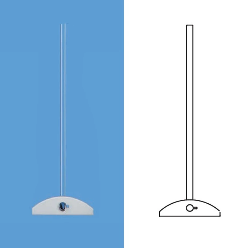 Borosil 10 x 750 (mm) Glass Stirrer Rod With PTFE Blade 9860081 image-1