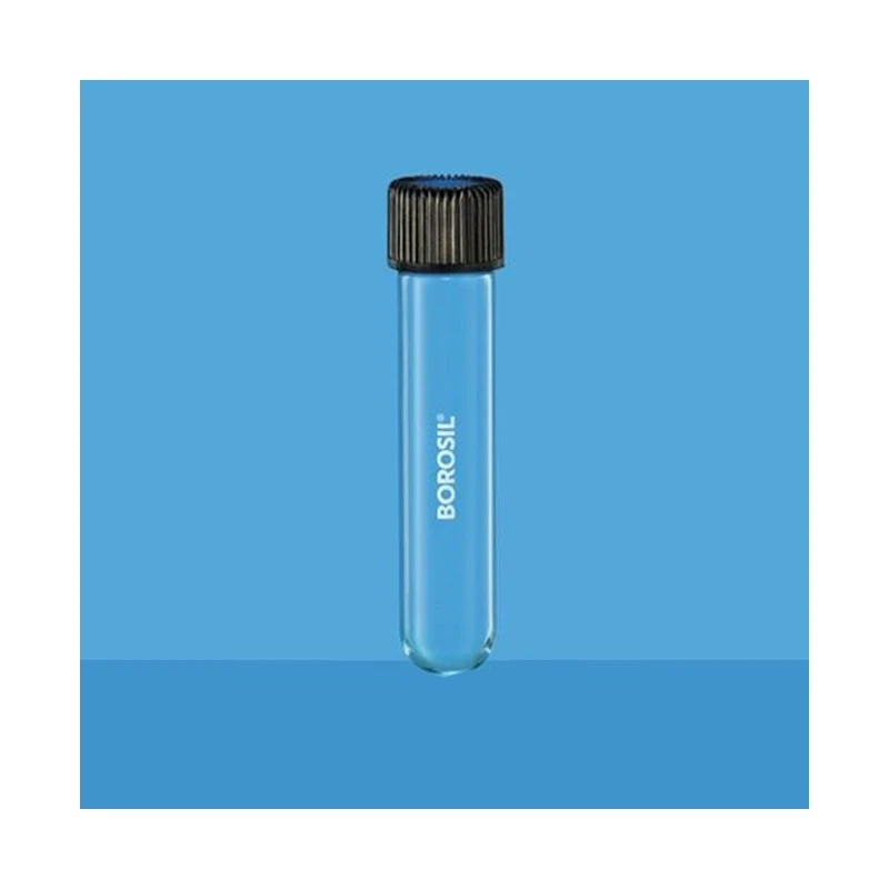 Borosil 30ml Round Bottom Culture Tubes Clear PP Cap 9900010 image-1