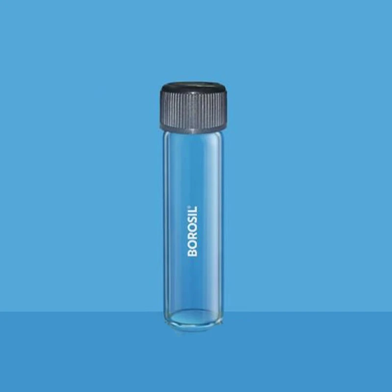  Borosil 15 ml Flat Bottom Culture Tubes Clear With PP Cap 9910007 image-2