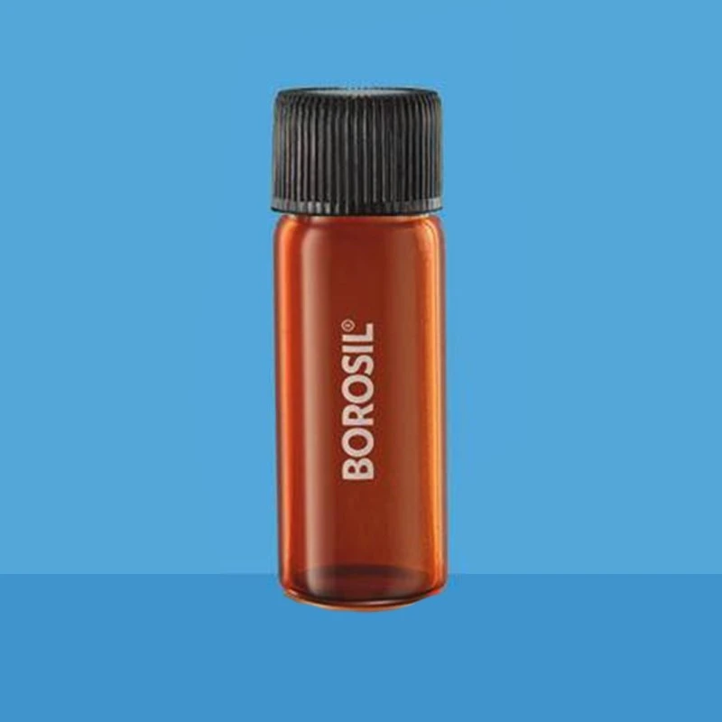  Borosil 30 ml Flat Bottom Culture Tubes Amber With PP Cap 9911010 image-2