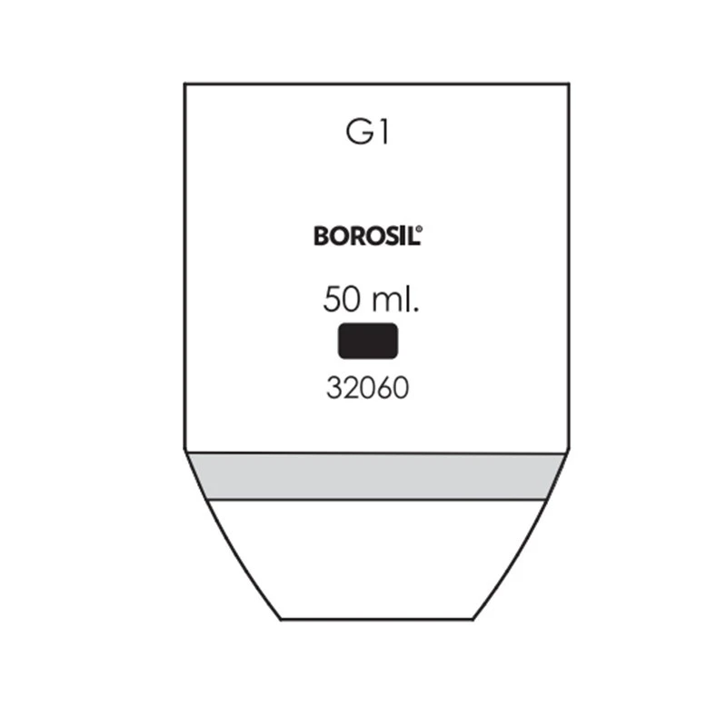  Borosil 50 ml Low Form Gooch Crucible With Sintered Disc 3206912 image-3