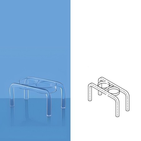 Borosil 2 Holes ml Quartz Muffle Trays 3175041 image-1