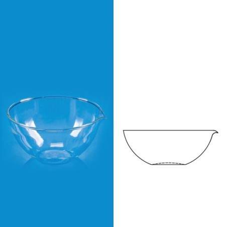 Borosil 70 ml Quartz Round Dishes/Basins With Spouts 3185044 image-1