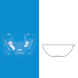 Borosil 100 ml Quartz Round Dishes/Basins With Spouts 3185016 image-1