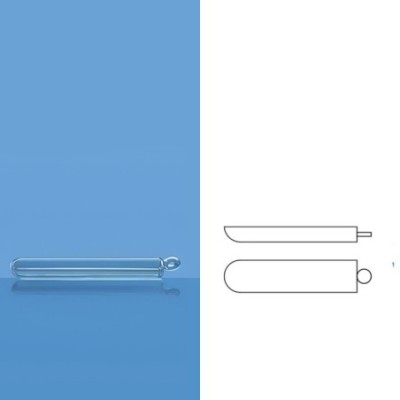 Borosil 12 x 77 (mm) Quartz Combustion Boats With Handle 3186Q01 image-1