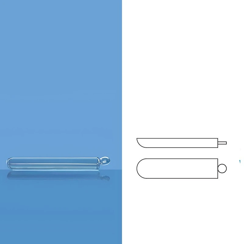 Borosil 12 x 77 (mm) Quartz Combustion Boats With Handle 3186Q01 image-1