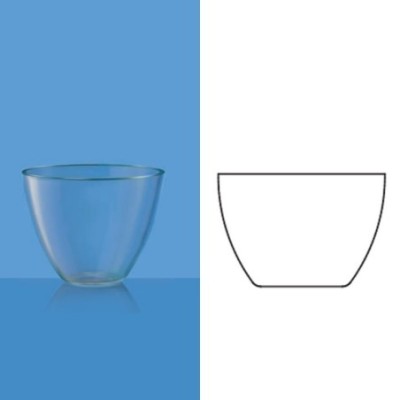 Borosil 80 ml Quartz Crucibles Without Lid 3190015 image-1
