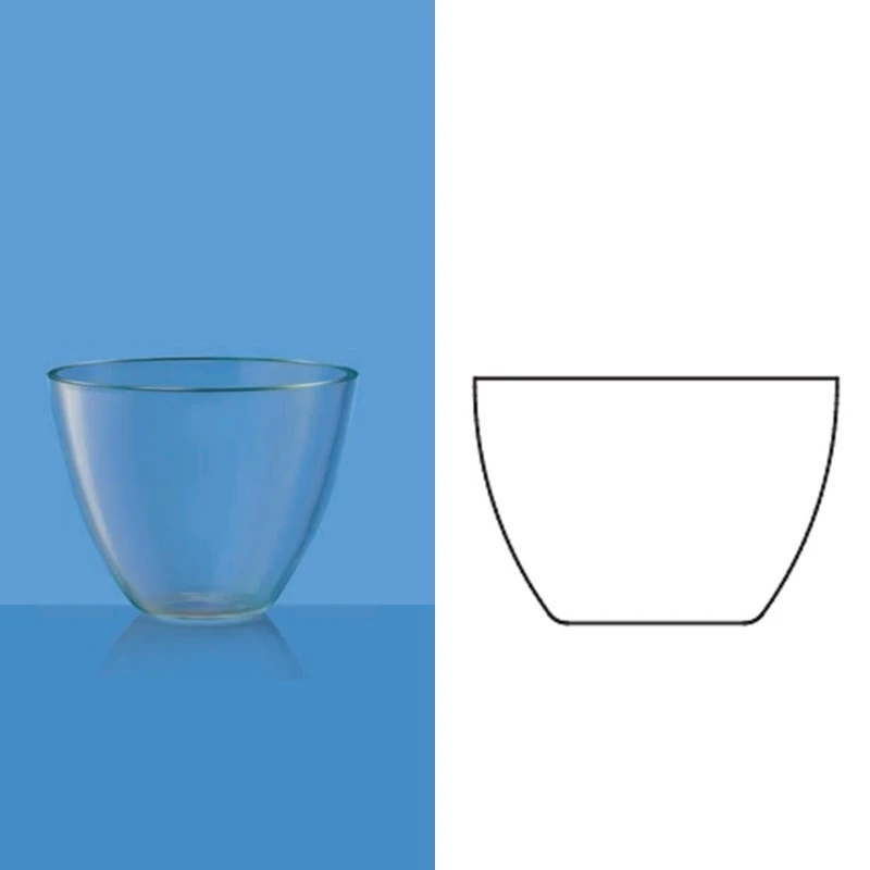 Borosil 80 ml Quartz Crucibles Without Lid 3190015 image-1