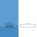 Borosil 80 ml Lids For 3190-Quartz Crucibles 3191015 image-1