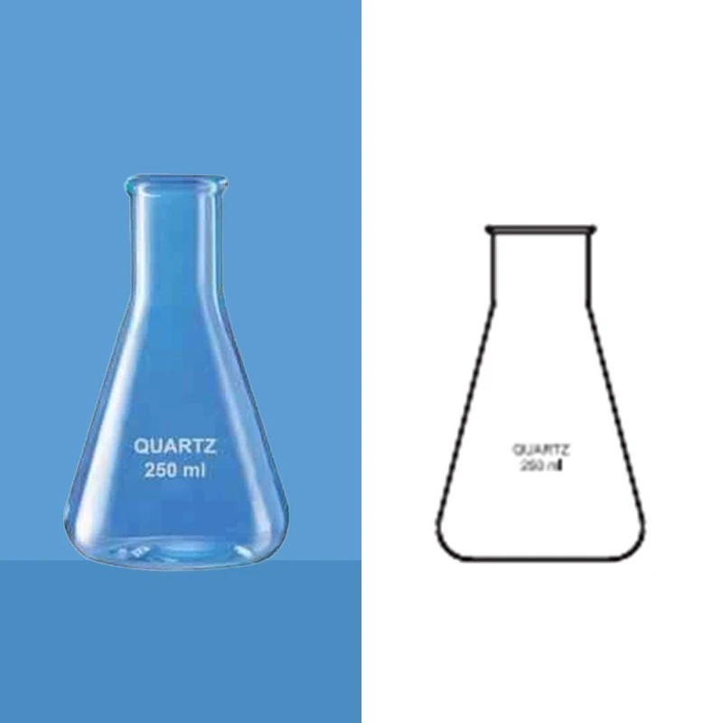 Borosil 100 ml Quartz Erlenmeyer (Conical) Flask 4984016 image-1