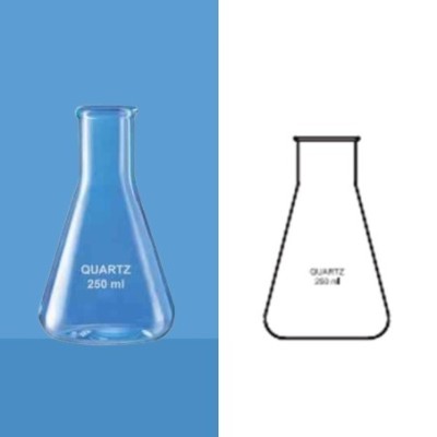 Borosil 250 ml Quartz Erlenmeyer (Conical) Flask 4984021 image-1