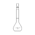  Borosil 500ml Quartz Volumetric Flask I/C Quartz Stopper 5644024 image-3