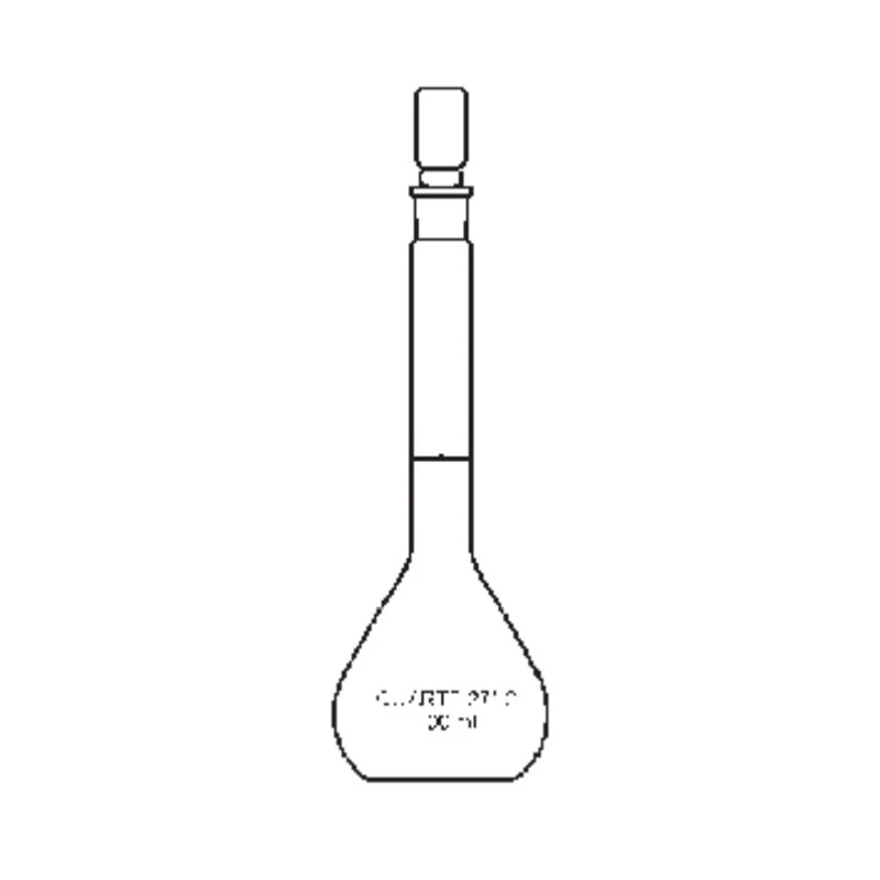  Borosil 500ml Quartz Volumetric Flask I/C Quartz Stopper 5644024 image-3