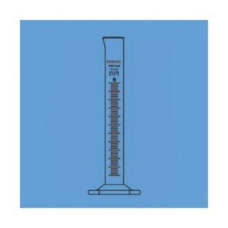Borosil 5ml Quartz Measuring Cylinder With Spout Class B 3028005 image-1