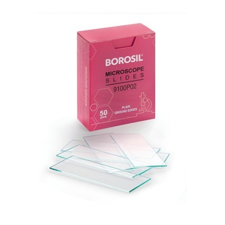 Borosil Plain Ground Edges Microscope Glass Slides 9100P02 image-1
