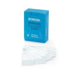 Borosil Double Frosted Ground Edges Microscope Glass Slide 9100D01 image-1