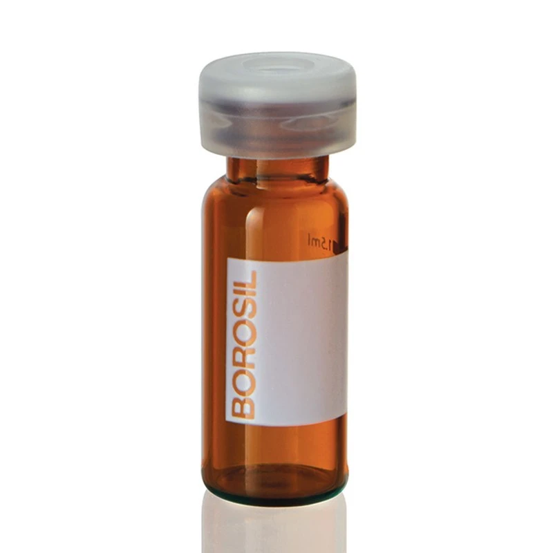 Borosil 2ml Screw HPLC Vial 9mm Screw Top AMBER Vials 2022PNS011 image-1
