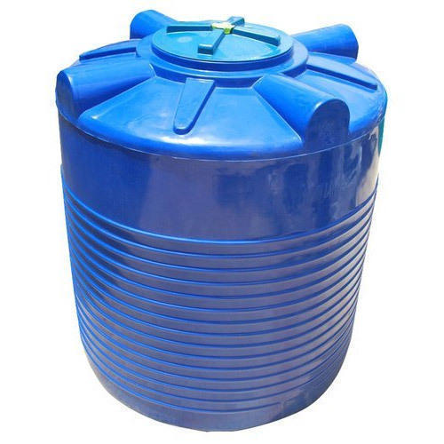 Premium Photo  Blue plastic water tanks.