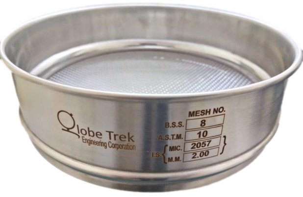 Buy Globetrek 4.75mm Stainless Steel Frame And Mesh Test Sieve, GT-505