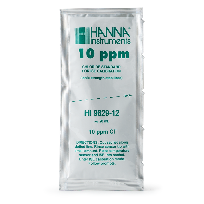 hanna-10-ppm-chloride-calibration-standard-sachets-for-hi9829-25-x-25-ml