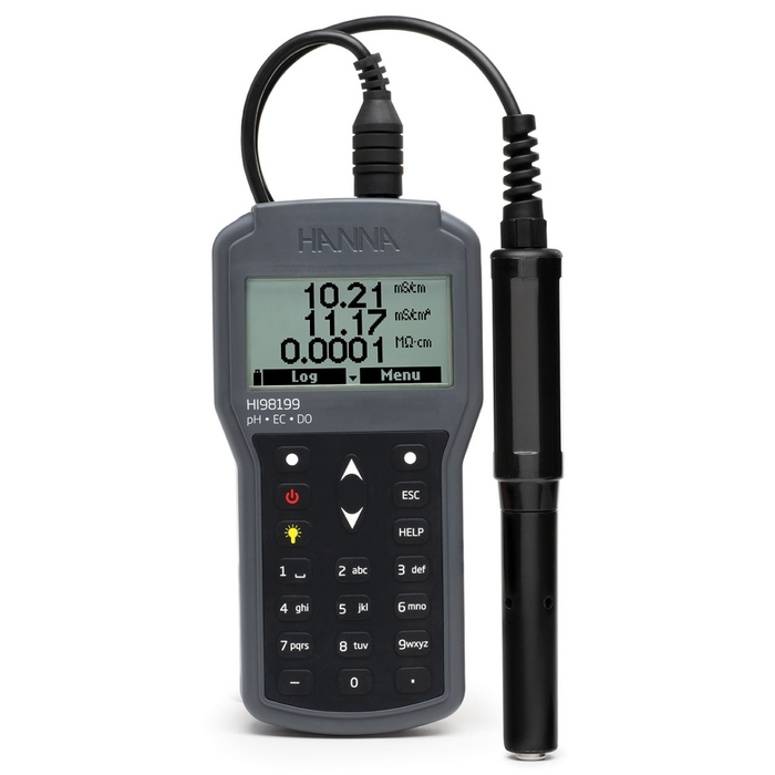 hanna-hi98199-multiparameter-portable-ph-ec-do-waterproof-meter