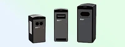 Solar Compacting Trash Cans