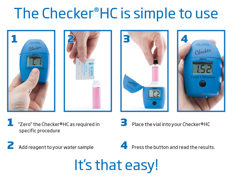 Hanna HI747 Copper Low-Range Checker HC Handheld Colorimeter 0-999